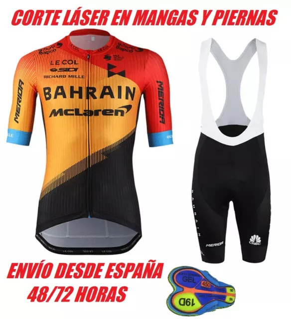 Equipacion Ciclismo Ropa Conjunto Bicicleta Maillot Culotte Gel Barhein Mclaren