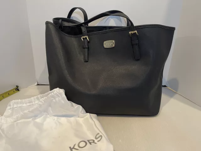 MICHAEL KORS Large Tote Bag Black Handbag Purse $75.00 - PicClick