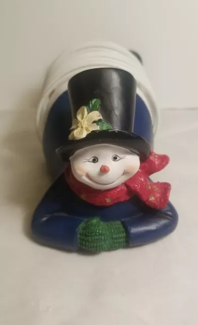 Snowman Christmas Card Holder ,recipe or Cds. Cute