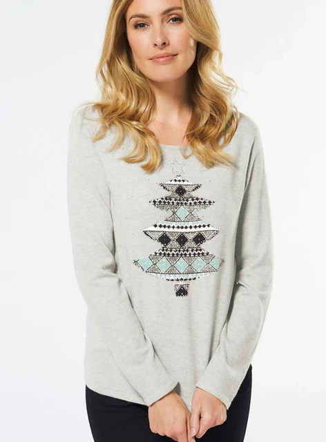 NEW BON MARCHE Women s Over sized Spot Print Super Soft Jumper Size 10 18 12.95 PicClick UK