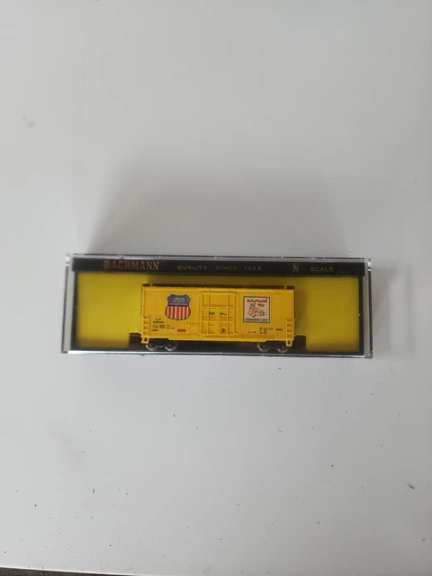 Vtg Bachmann N Scale Union Pacific 518125 Hi-Cube 41' Box Car 5139 Smooth Sides