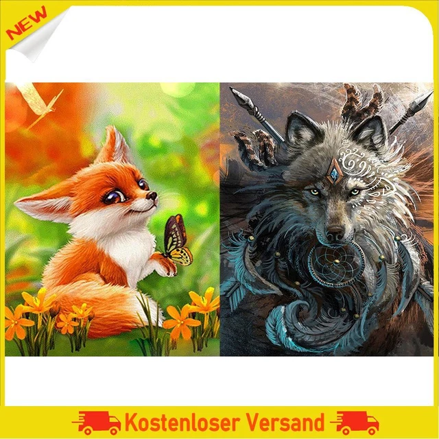 DIY Digital Picture Forest Animals Frameless Painting By Number Art Handicraft