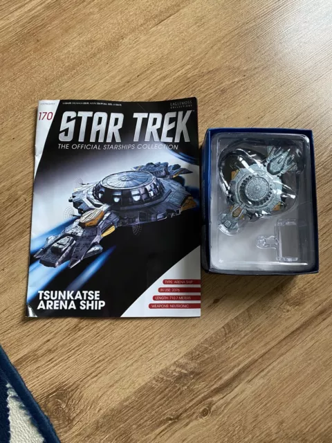 Eaglemoss Star Trek Raumschiff Sammlung Tsunkatse Arena Schiff 170 & Magazin