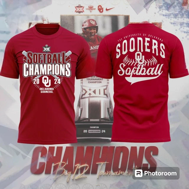 BIG 12 SOFTBALL Conference Tournament Champions 2024 Oklahoma Sooners T