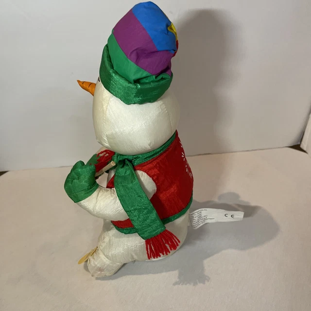 Rare gemmy animated snowman singing dancing night before christmas