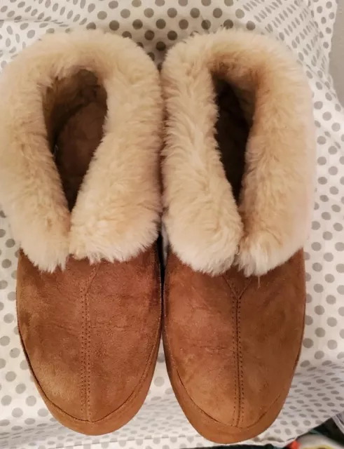 Acorn Men's Genuine Sheepskin Bootie Slipper - Size 9