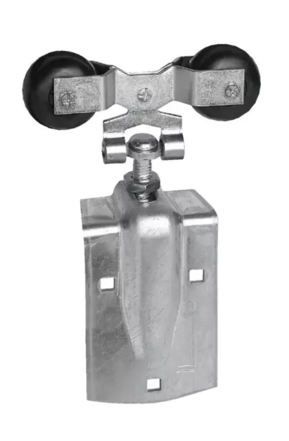 Set Of 2-National 5330 ZincPlated Round Rail Door Strap Barn Door Hanger N193730