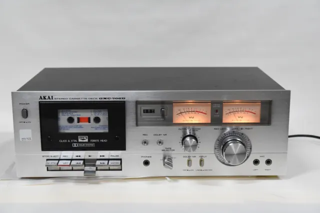 Akai GXC-706D Stereo Audio Cassette Tape Deck Component - Vintage Japan 1970's