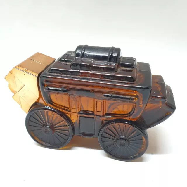 Antico Flacone Avon IN Vetro Stagecoach Wild Country Marrone Collezione