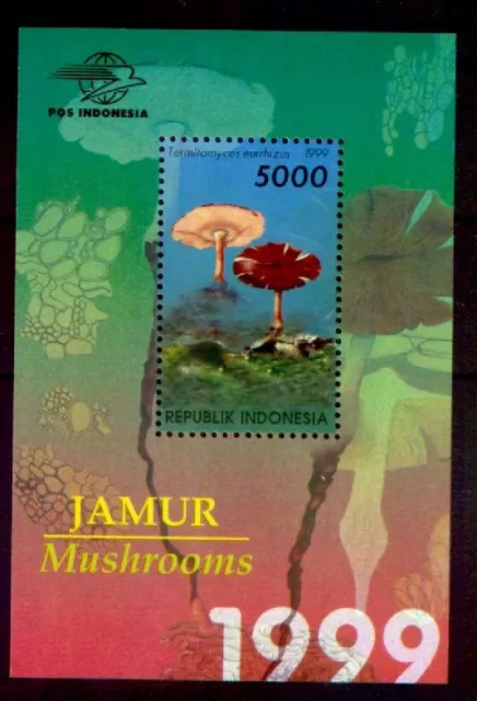 INDONESIEN - Block 145 - Pilze - mushrooms - 1999 - **/MNH