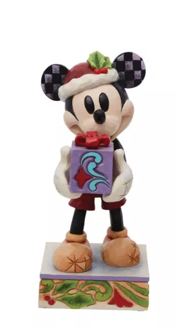 Disney Traditions Jim Shore 2023 Mickey Secret Santa Christmas Figurine 6012060
