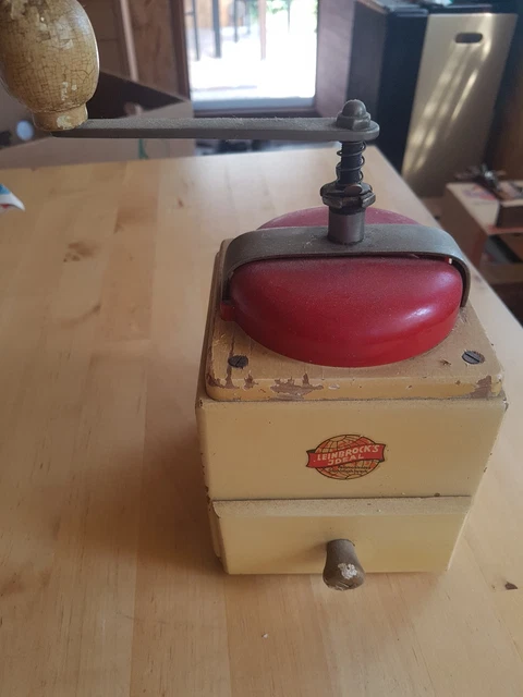 Antike Leinbrocks Ideal Kaffeemühle alt Originalzustand