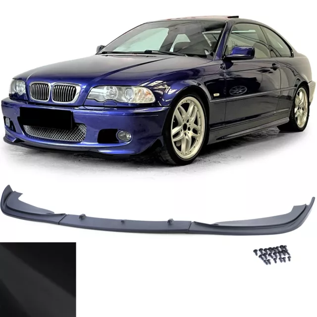 Front Spoiler Lippe Performance Schwarz Matt passend für BMW E46 Coupe Cabrio