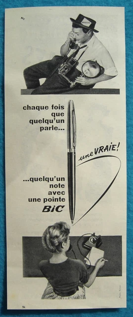 Stylo Bille Vintage Publicité Byrons Bud & Ruth Bemis Greencastle, IN - Chromatic - Collection US
