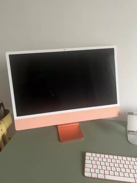 iMac 24″ orange avec écran Retina 4,5K - Tres peu utilisé !