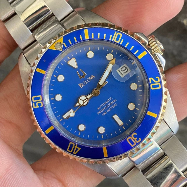 Montre Walter Mitt Sea Diver Automatique Bleu - Plongeur Acier Vintage Cuir