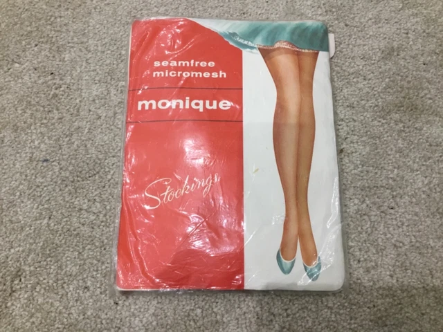 vintage Monique seamfree micromesh stockings