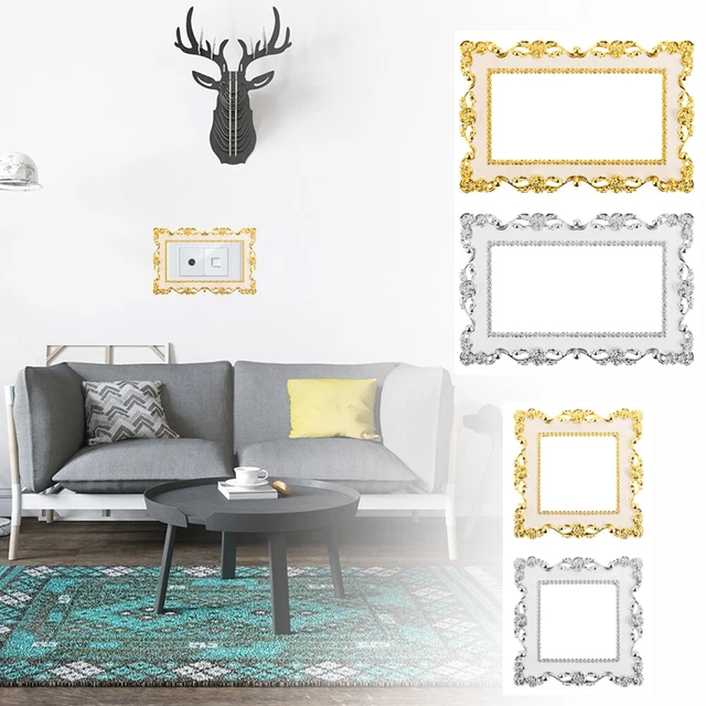 Copertura interruttore luce argento cultura residenziale surround socket frame adesivo da parete