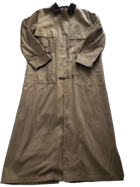 Lauren Ralph Lauren Long Sz Small Canvas Duster Barn Chore Coat Men's Overcoat
