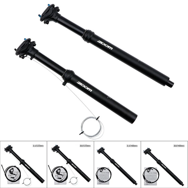 External Routing Dropper Post Seatpost Adjustable Bike MTB 30.9 31.6 375MM 400MM