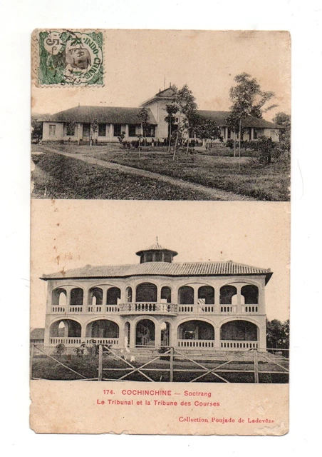 Vietnam - COCHINCHINA - Soctrang - The Tribunal and the Cours Tribune (J534)