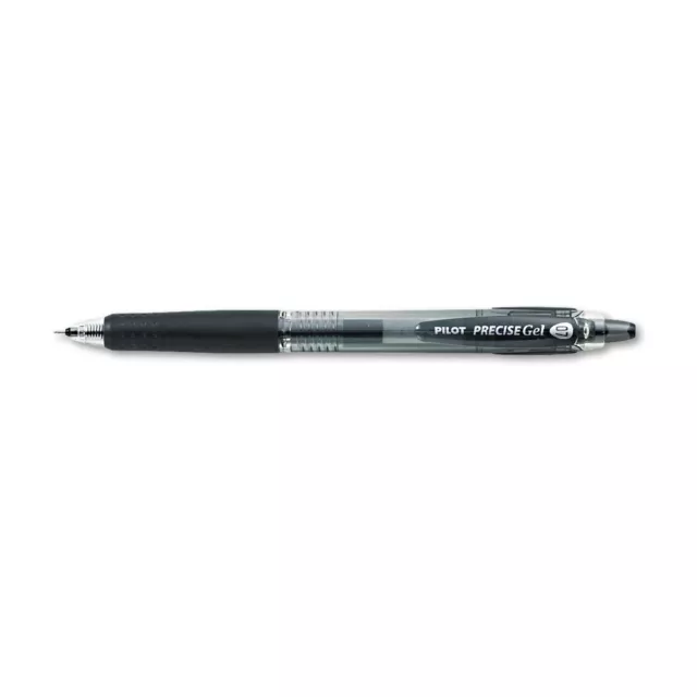 Pilot Precise Gel BeGreen Retractable Roller Ball Pen Black Ink .7mm Dozen 15001
