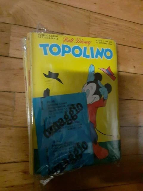 Topolino N 673 Con Pacchetto Figurine E Trasferelli