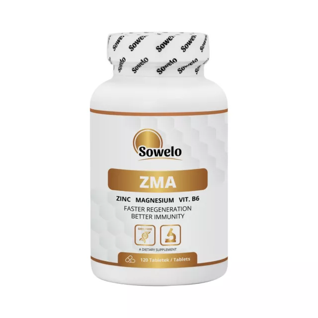 Sowelo Zma Magnesium + Zinc + Vitamin B6 Tablets  Faster Regeneration Deep Sleep