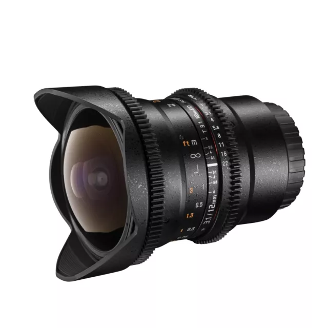 walimex pro 12/3,1 Fish-Eye VDSLR Canon EOS Objektiv für die Videografie