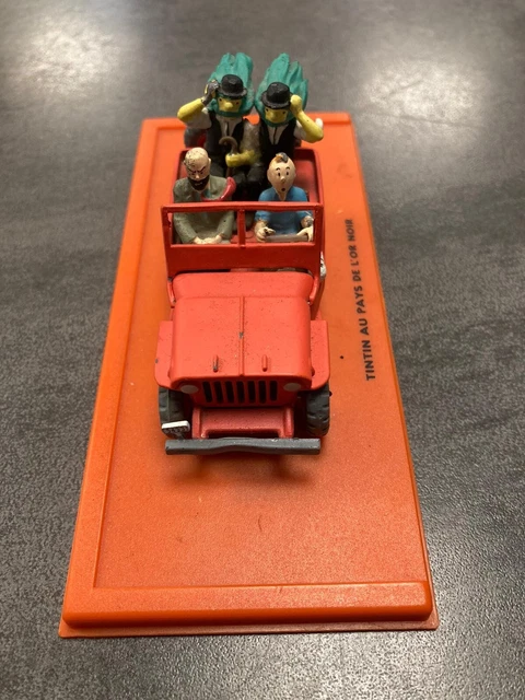 Voiture Miniature Tintin 1/43 – La Jeep Willys MB 1943, édition Moulinsart, Rouge, Neuve