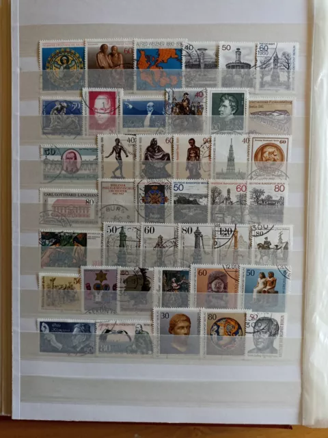 Briefmarken Berlin 1980-85  Nur Rundstempel
