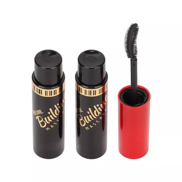 2pcs Mascara Imperméable Texture Crémeuse Fine 3 Ans Durée De Vie Portable Long