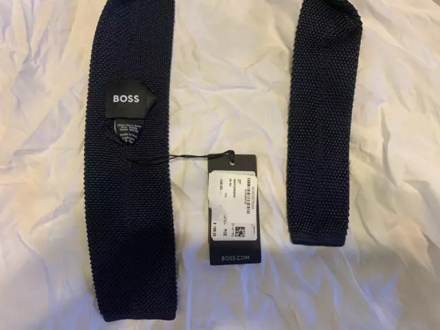 $168 HUGO BOSS BLACK LABEL Woven Silk Tie Italy 2