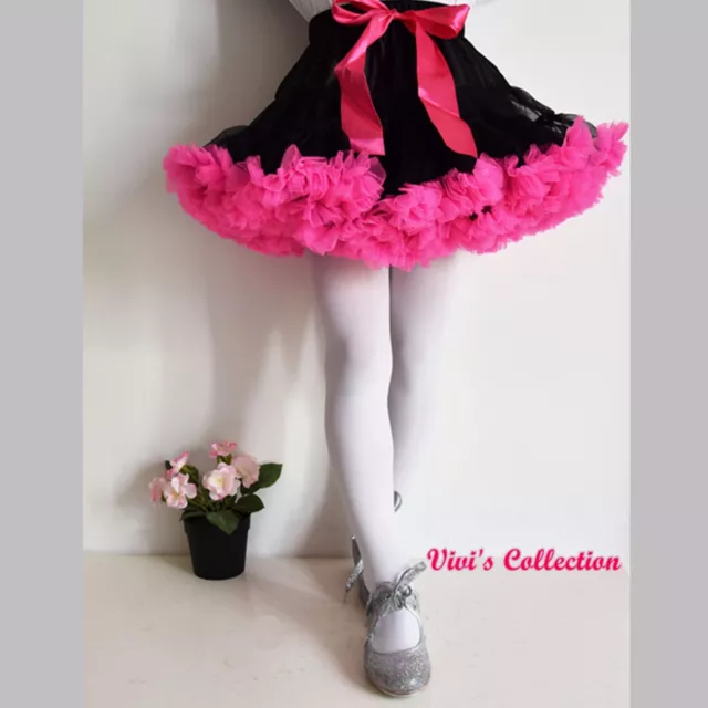 Girls Pettiskirt Tutu Skirt Ballet Tulle Ballerina Dance Party Christmas Dress