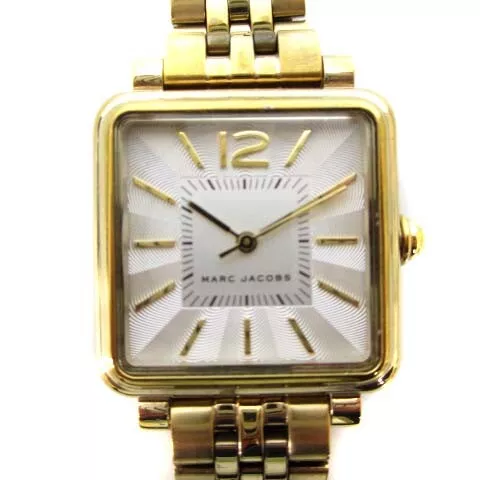 Marc Jacobs Mj3462 Vic30 ​​Watch Quartz Square Ss White Dial Gold Color Women'S