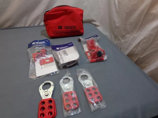 Brady Lockout/Tagout Assorted Items ( Some New & Some Used)