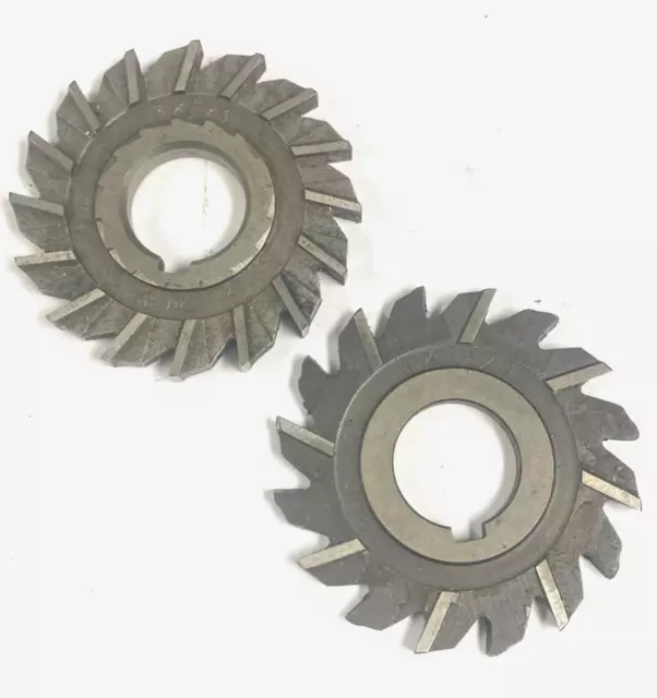 **Set Of 2** F&D Side Milling Cutters- 3X3/16X1 -- 3X9/32X1