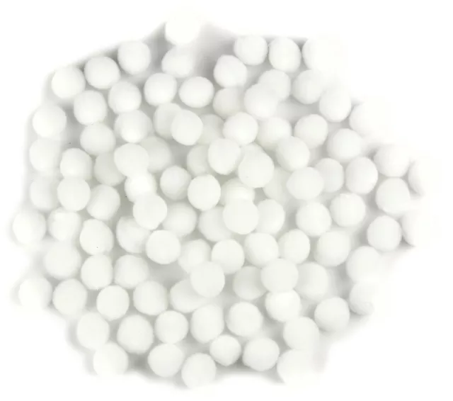 Touch Of Nature .5" Pom-Poms 100/Pkg White