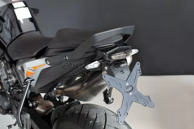 EVOTECH Nummernschildhalter Verstellbar + Rücklicht KTM Duke 890 2020-2023+