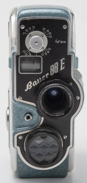 Bauer 88E Doppio 8 Fotocamera Pellicola Stretta Macchina Fotografica Fotocamera