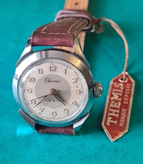 Montre Mécanique ELECTRA Vintage - Boîtier Argenté Octogonal - 15 Rubis - Ne Fonctionne Pas (à Réparer)
