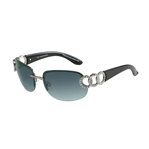 Piranha Fashion 5 Sunglasses The Chloe Curved Oval Semi-rimless Shades NEW