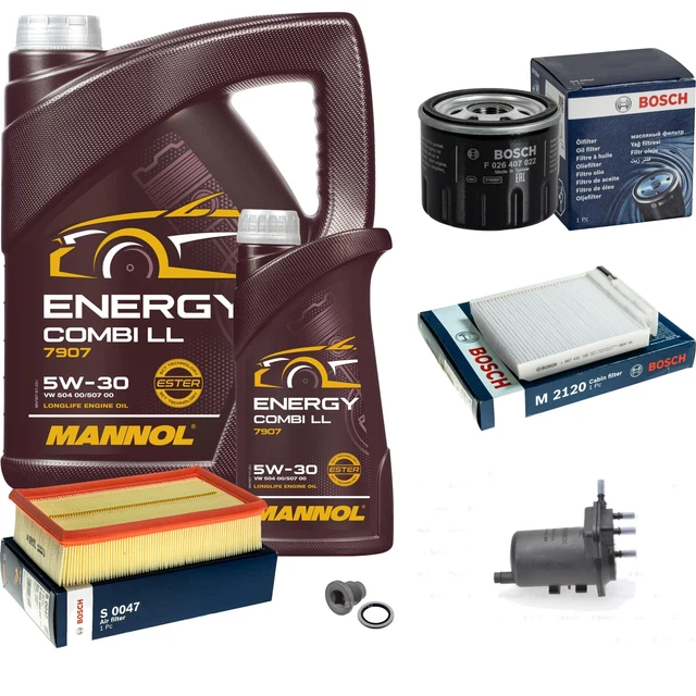 QR-PARTS Mannol 69139592 Kit De Filtres 5 Litres D'huile Moteur Energy