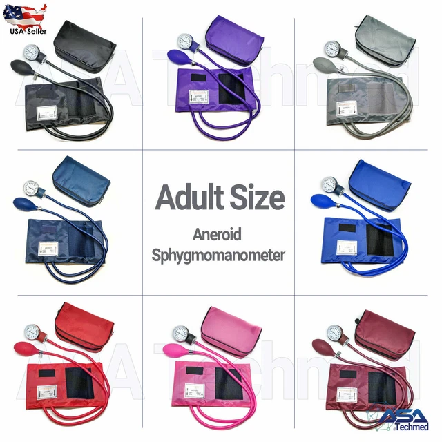 Manual Blood Pressure Monitor BP Cuff Gauge Aneroid Sphygmomanometer Machine Kit