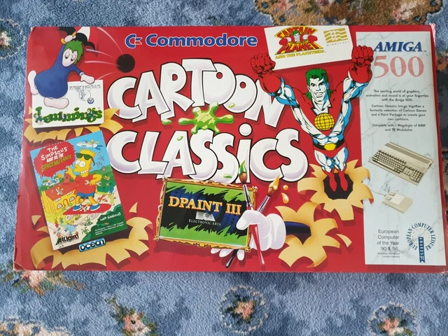 COMMODORE AMIGA 500 Plus Cartoon Classics - Boxed in Excellent ...