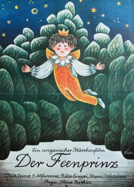 Kinderfilm Ungarn Der Feenprinz Grafik B.Sch. 1981 Plakat DDR 59x42 cm