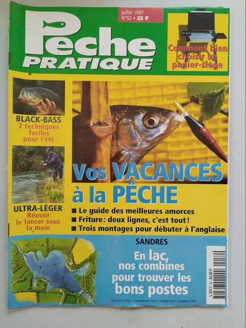 Pêche Pratique Magazine N°31 Octobre 1995, Poster Sandre, Chevesne à La Mouche