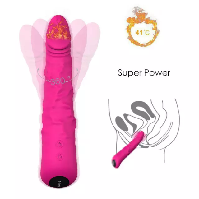 Multispeed-Rotating-Vibrator-G Spot-Penis-Dildo-Female-Toys-Massager-Heating