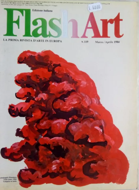 Flash Art n^ 119 marzo/aprile 1984 cover M.Pistoletto