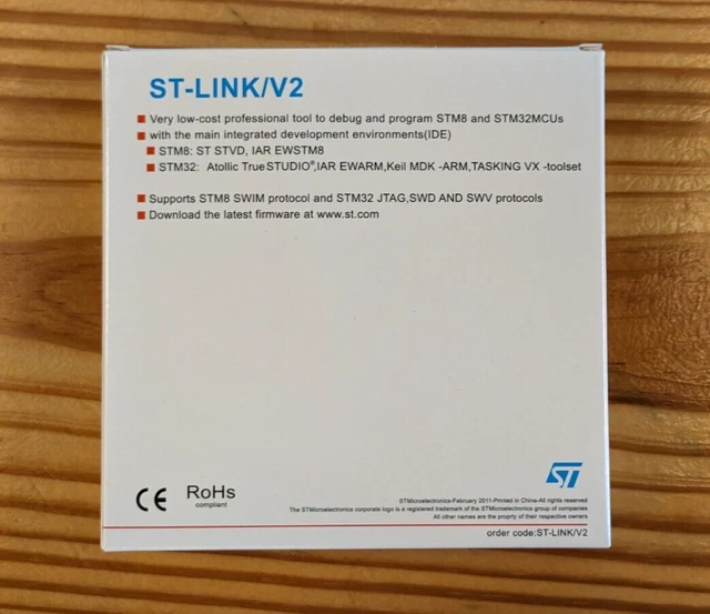 ST-LINK/V2 IN-CIRCUIT DEBUGGER/PROGRAMMER for STM8 and STM32 $80.76 ...